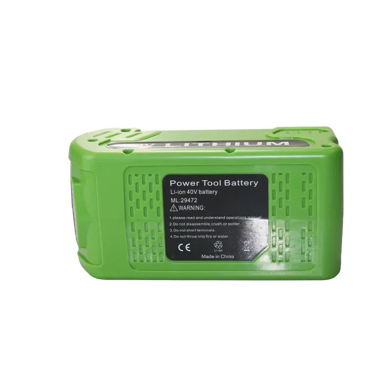 Rechargeable Battery for Greenworks 40v G-MAX 4.0Ah 29252,22262, 25312, 25322, 20642, 22272, 27062, 21242charger