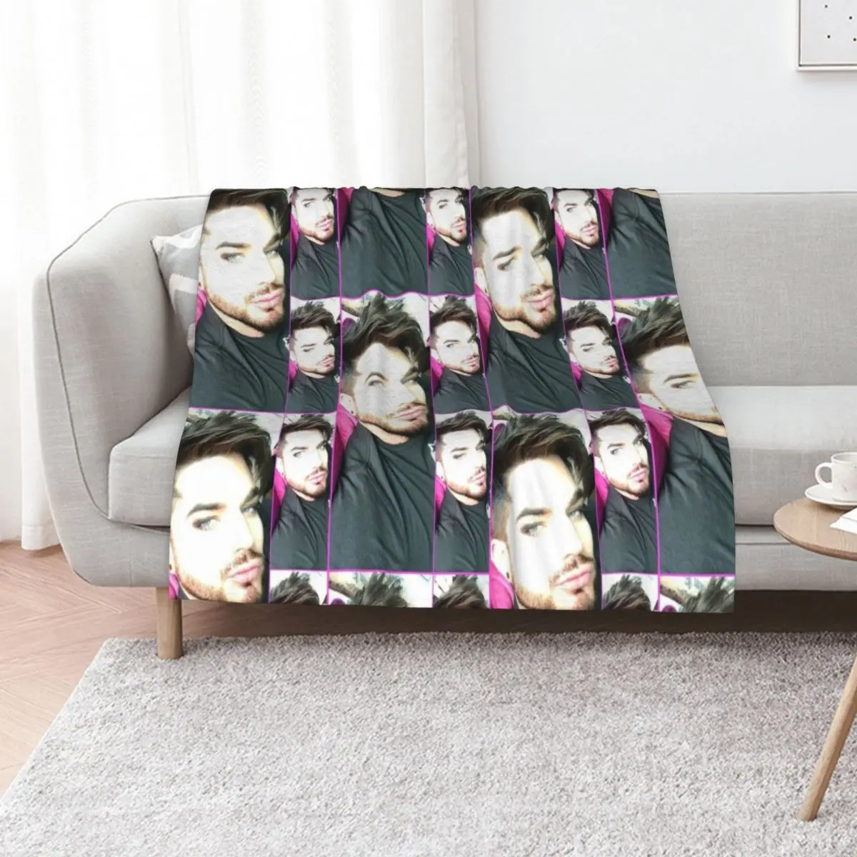 Adam Lambert Flawless Throw Blanket Cozy Light Blanket for Travel Camping Picnic