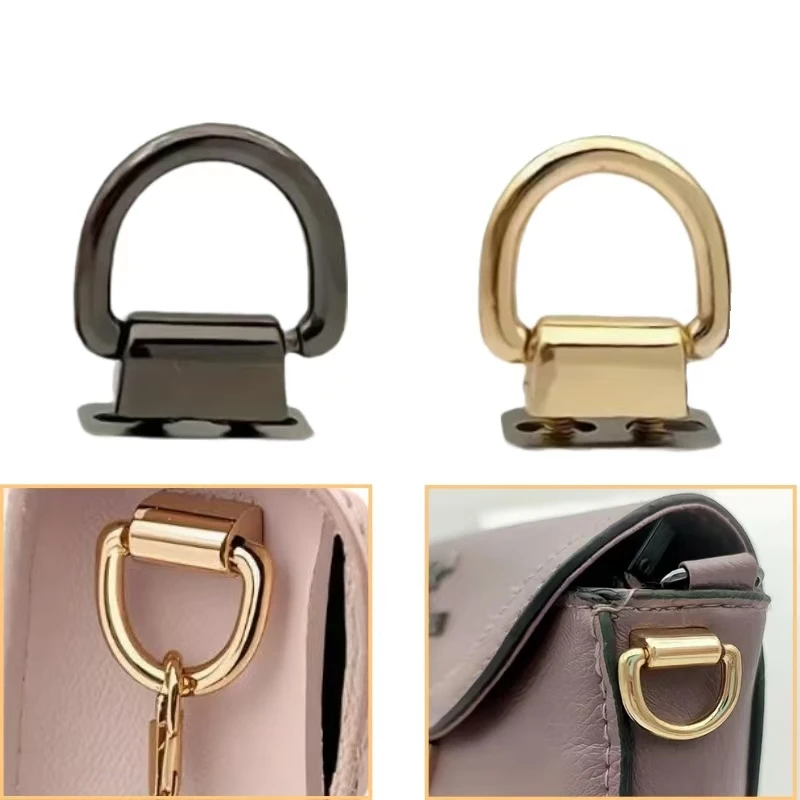 4Pcs Zinc Alloy D-Ring Lobster Clasps Screw Bag Chain Handles Connector For Handbags, Tote Bags, Waist Bags Bag Hardware Parts