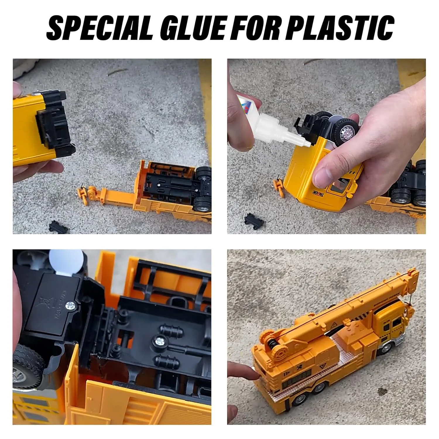 502 فائقة قوة المواد المجففة بسرعة، والمهنية للعب البلاستيك وغيرها من التصحيح اليومية، أبيض شفاف وخالية من الرائحة. #4