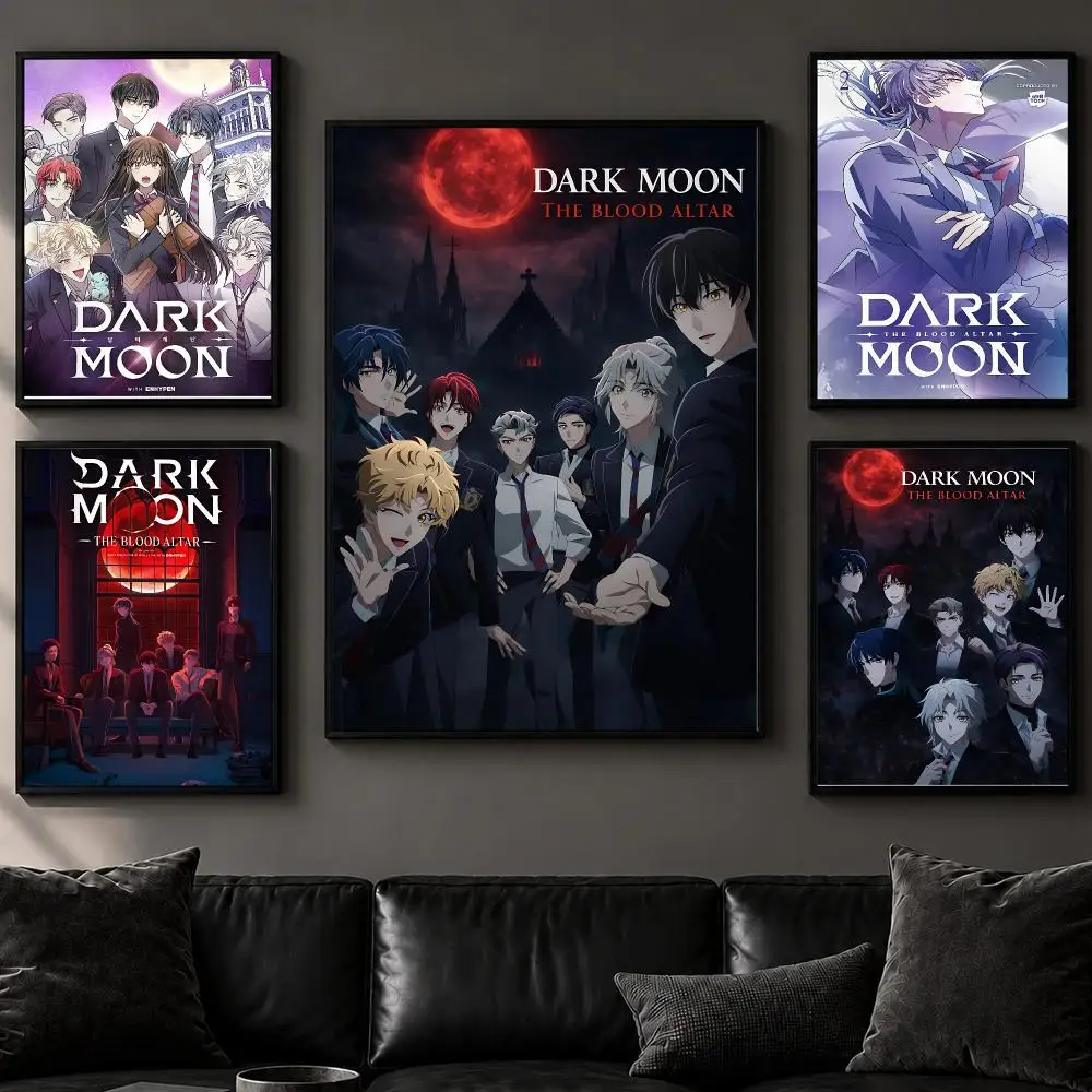 Comic D-Dark Moon: The Blood AltarS Poster Art  Self-Adhesive No Glue Residue Wall Decor for Bedroom Living Room