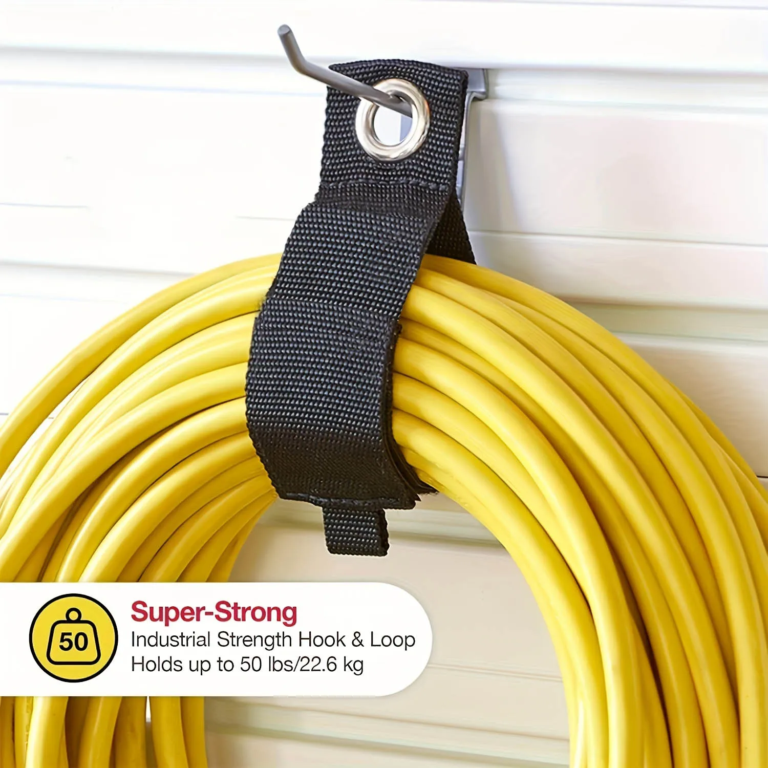 5pcs Extension Cord Holder Organizer Storage Straps For Garden Hose Storage And Garage Wall Organization