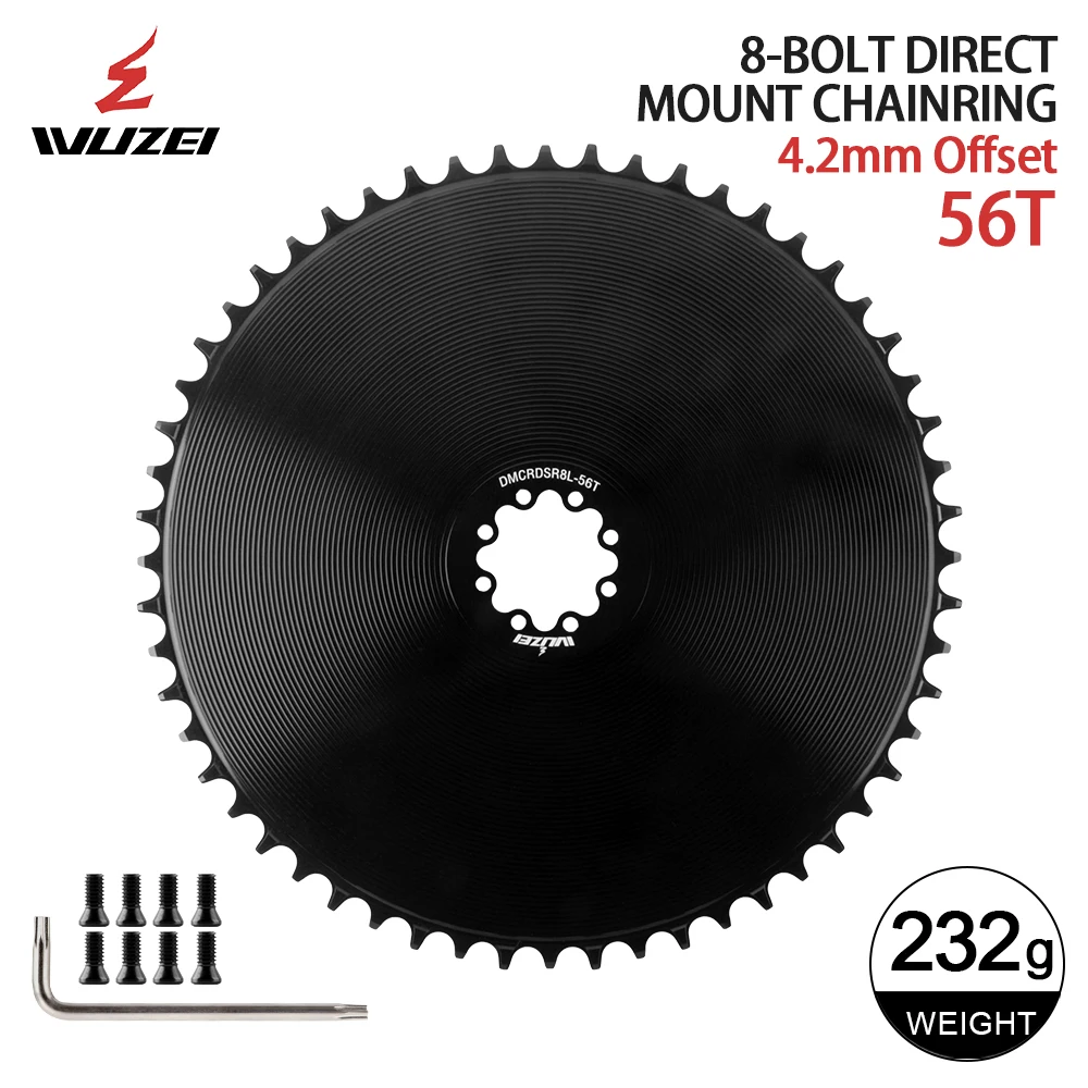 WUZEI 8 Schrauben Kettenblatt für SRAM AXS Force Red Direct Mount Rennrad Kettenblatt 40 42 44 46T48T8 Bolzen schmale breite Krone