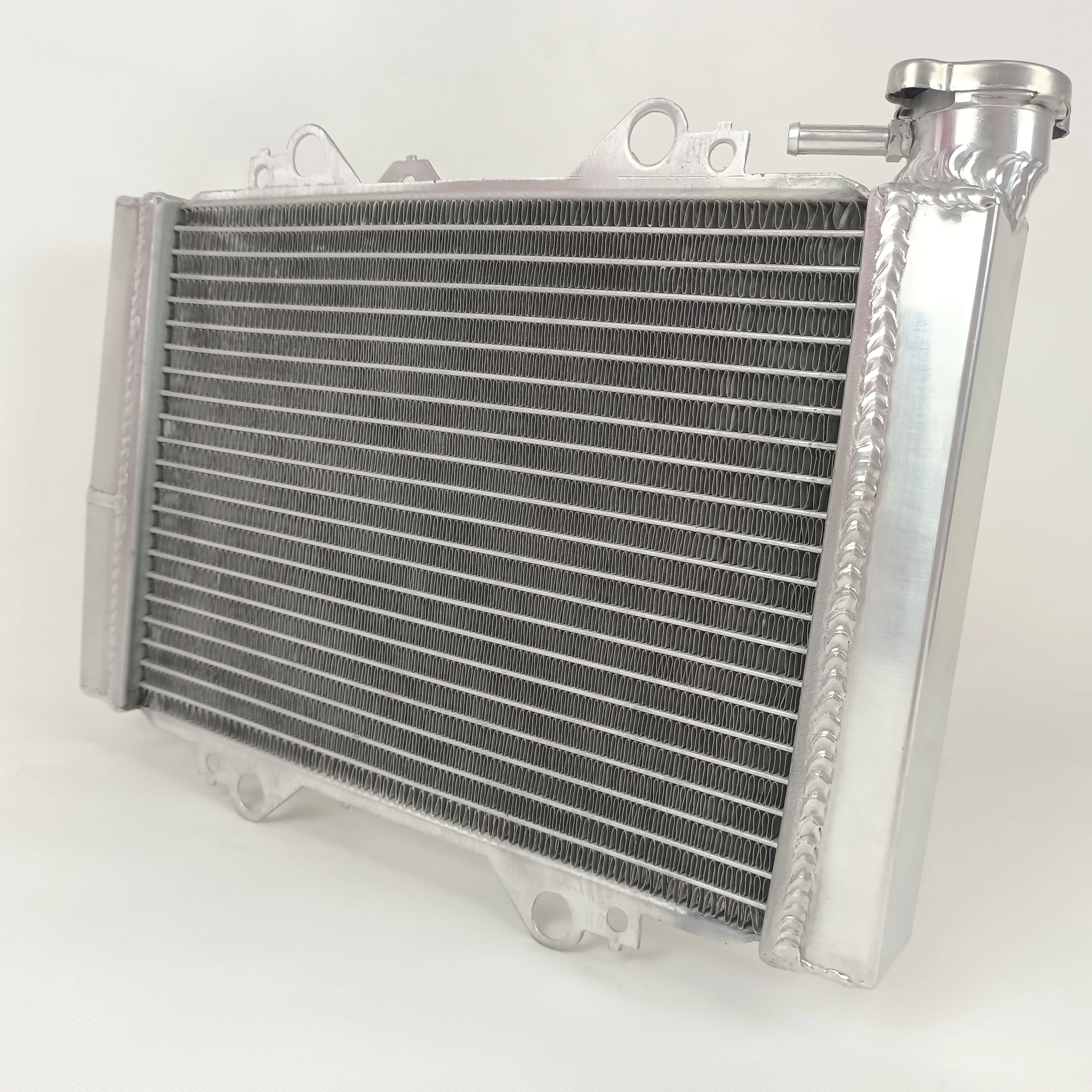 Durable For Kawasaki KFX450R 2008-2012 all secure Aluminum Radiator Cooler Cooling Coolant 2008 2009 2010 2011 2012