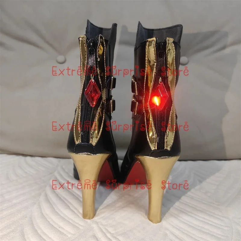 36-43 Size IN STOCK Arlecchino Cosplay Shoes genshin impact cosplay Arlecchino High Heels Cosplay Shoes Prop