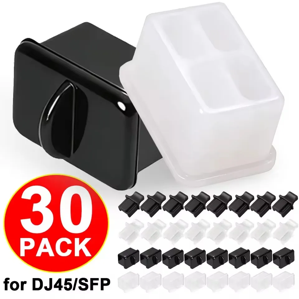 Network Switch Dust-proof Cap RJ-45 Interface Dust Plugs Silicone Dustplug Cap Cover For RJ45 Ethernet Port Protector Stopper