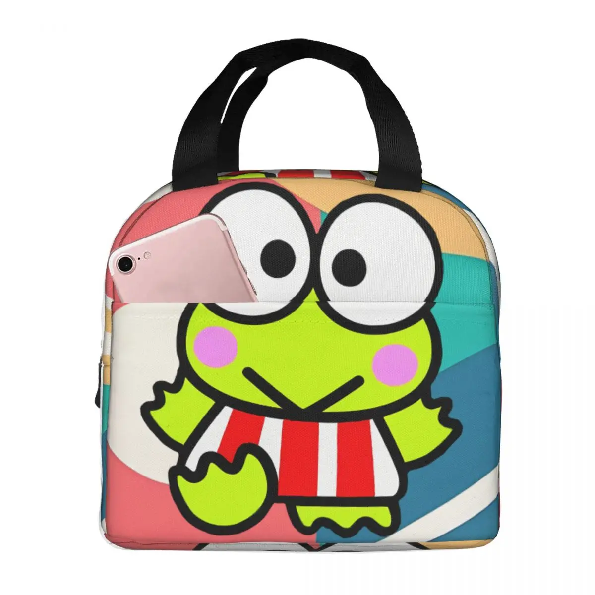 Teen Girl Boy Men Women Adult Lunch Bag Sanrio Thermal kero kero keroppi Durable WaterproofFood ContainerFor Travel