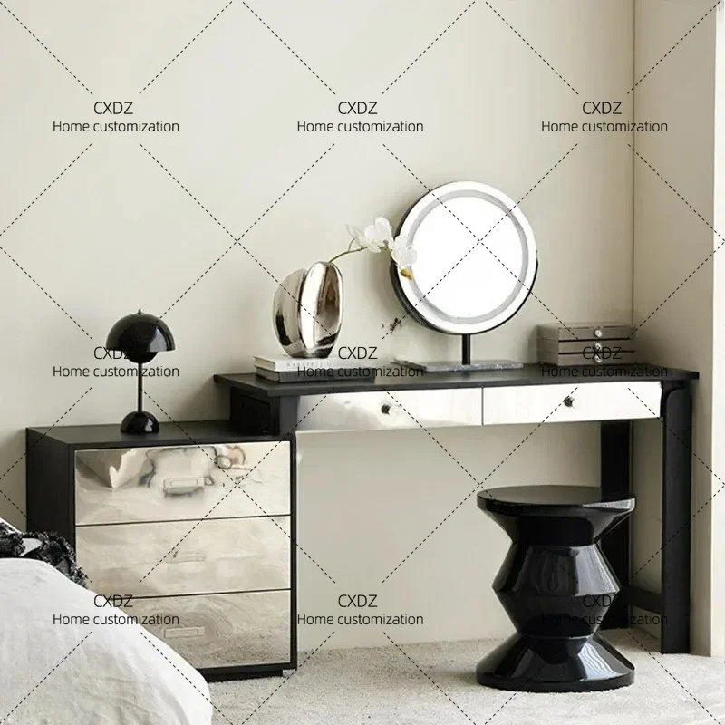 XXModern style Modern Bedroom Vanity Table Makeup Storage Drawers Cosmetics Dressing Table Comfortable Beauty  Trendy
