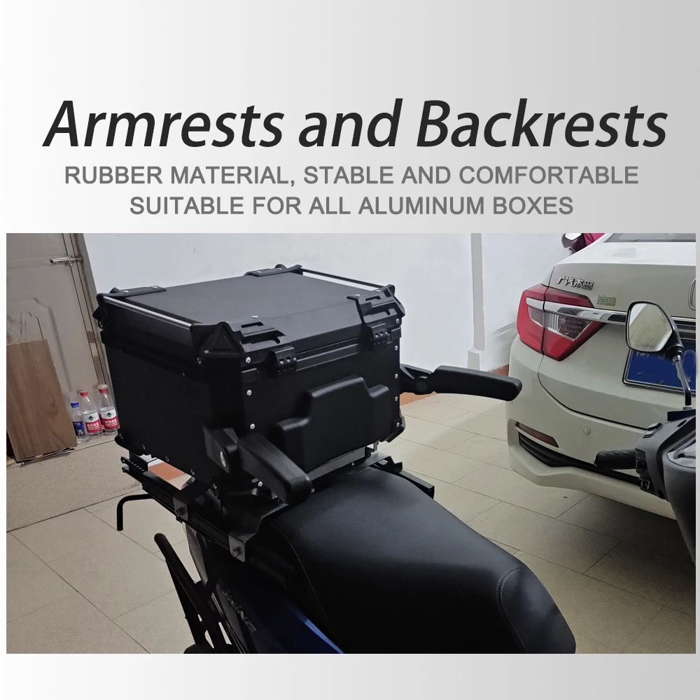 Motorcycle Aluminum Rear Box Passenger Armrest Fit For BMW R1250GS R1200 GS 1200 LC ADV F800GS F750GS F850GS Backrest Pad