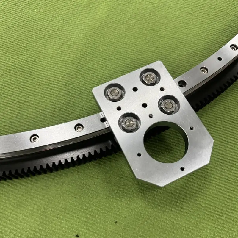 1 meter diameter high precision roller with teeth circular arc rack gear guide rail circulation conveyor line non-standard