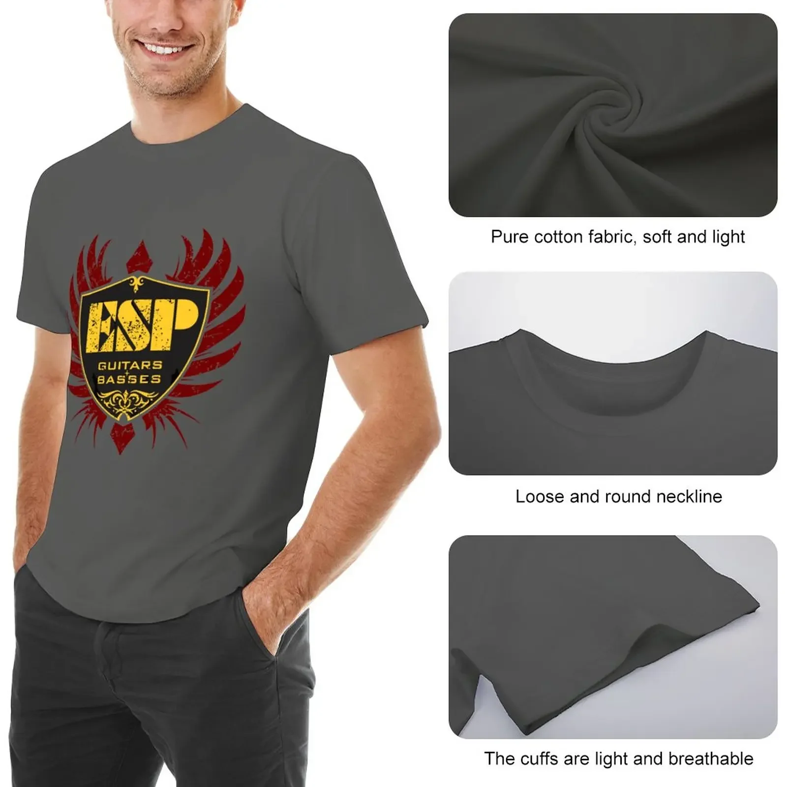 Madang-Esp-Guitars-Lontong T-Shirt animal print shirt for boys oversized t shirt sublime t shirt Men's long sleeve t shirts