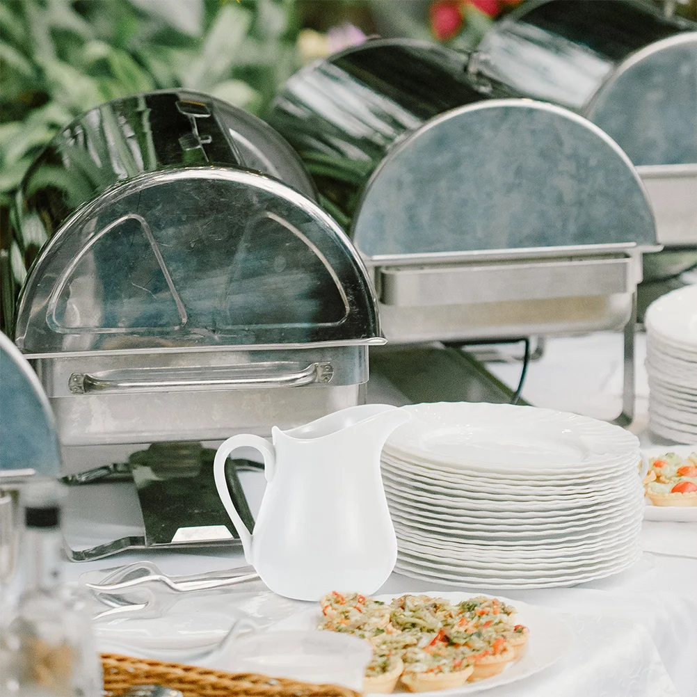 

Ceramic Milk Cup Creamer Pitcher Handle Pointed Beak Sauce Serving Pitcher Kitchen Essential Restaurant Party Bbq