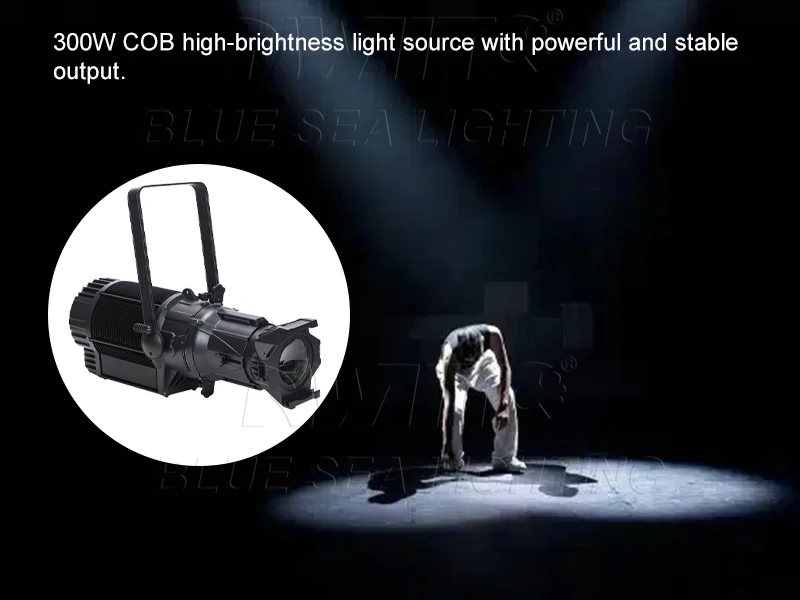 IP65 Waterproof Outdoor 300W White/RBGW 4IN1 LED Leko Profile Spotlight Spot Light for Outdoor Theatre TV & Touring Events - view 4