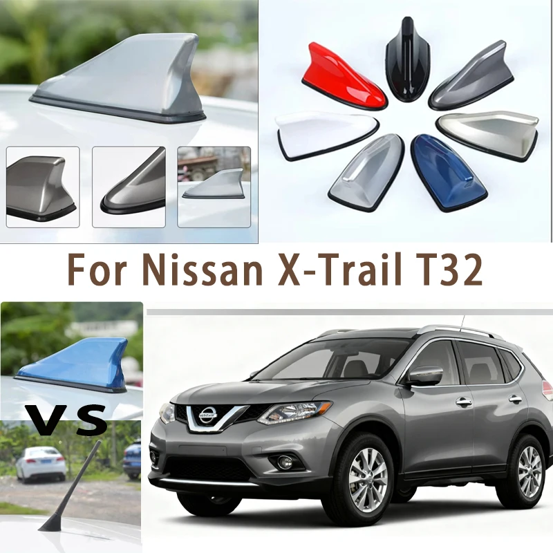 

For Nissan X-Trail T32 Car Roof Top Mount Shark Fin Aerial Antenna Toppers Auto Radio AM FM Antenna Signal Amplifier Aerial