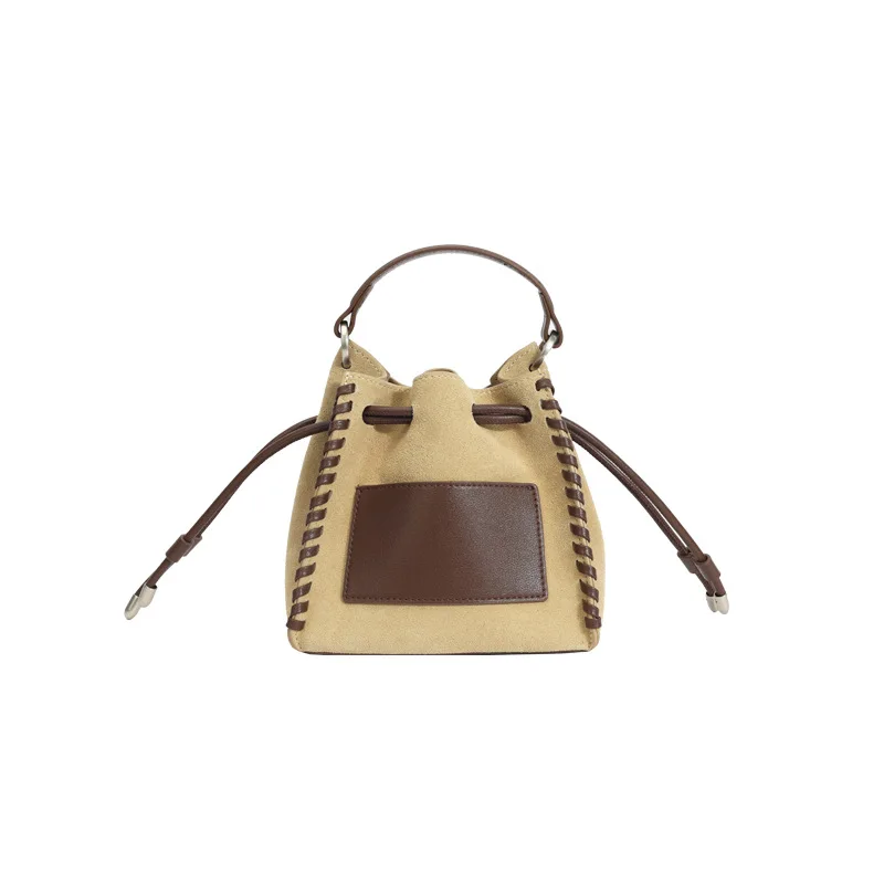 

Сумка-корзина для овощей с матовой воловьей кожей, осенний новый дизайн, плиссированная винтажная сумка через плечо на одно плечо, женская сумка