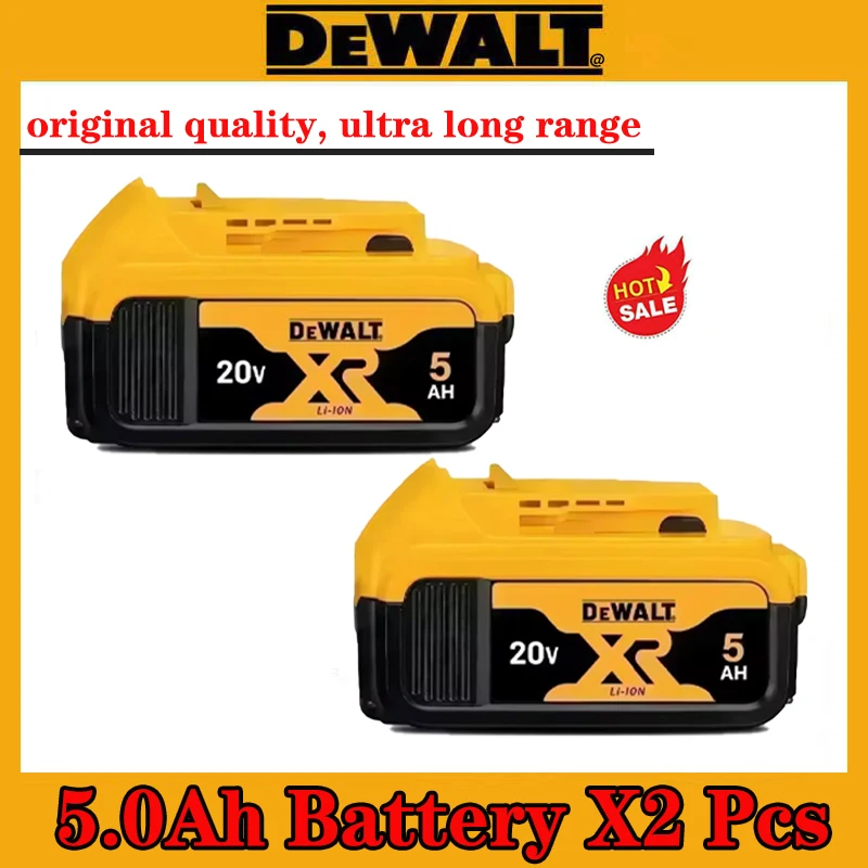 

Dewalt Power Tool Battery 20V 18V 5AH 6AH 2AH lithium battery, Replaces Dewalt Drill, Hammer, Grinder And Other batteries