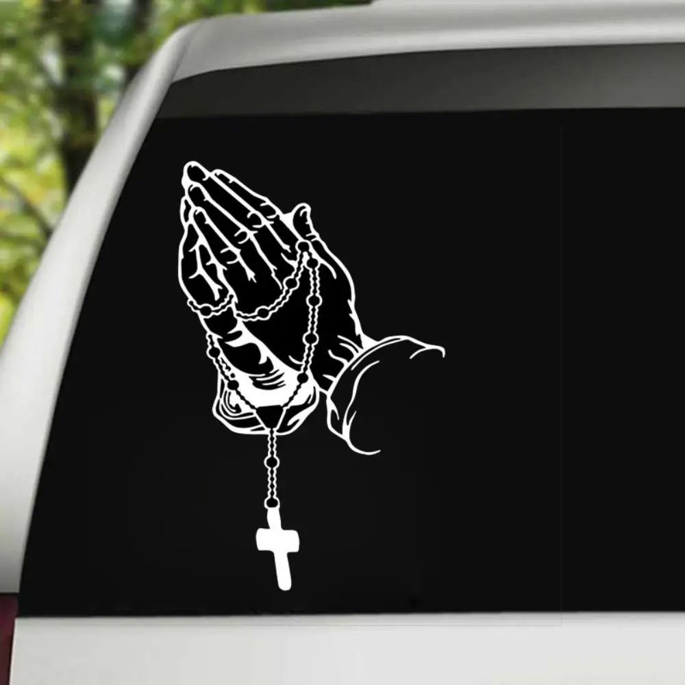 Prayer Gesture Car Prayer Gesture Laser Sticker Self Adhesive Waterproof Prayer Gesture Decoration Stickers Modified