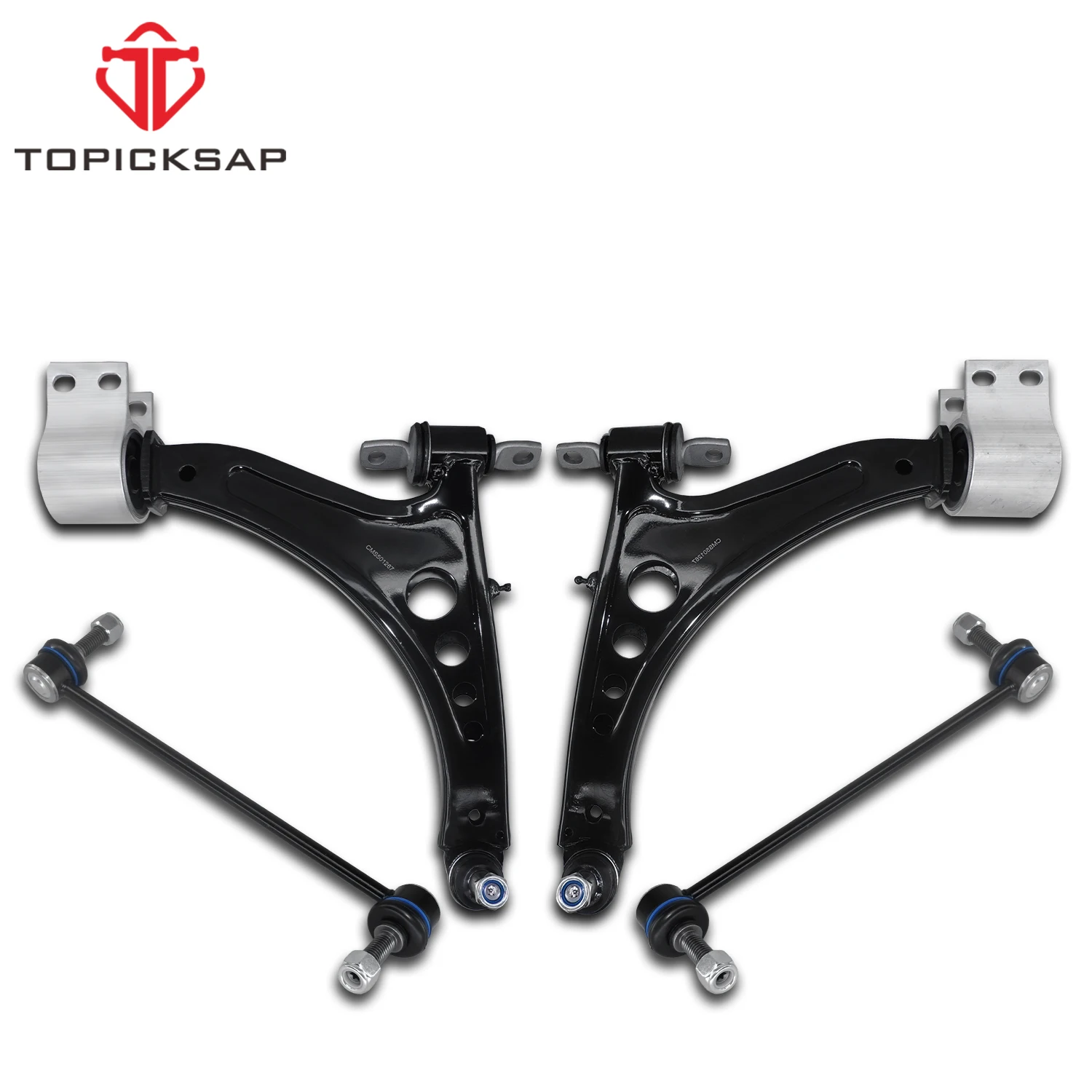 TOPICKSAP 4Pcs Front Lower Control Arm w/Ball Joint Assembly Kit for Chevy Malibu Buick LaCrosse Regal TourX Sportback 2016-2022