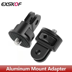 Aluminum Tripod Mount Adapter ¼-20 Conversion For GoPro Hero 13 12 11 10 9 8 7 5 Insta360 X2 X3 X4 DJI Osmo Action 5 4 3 Camera