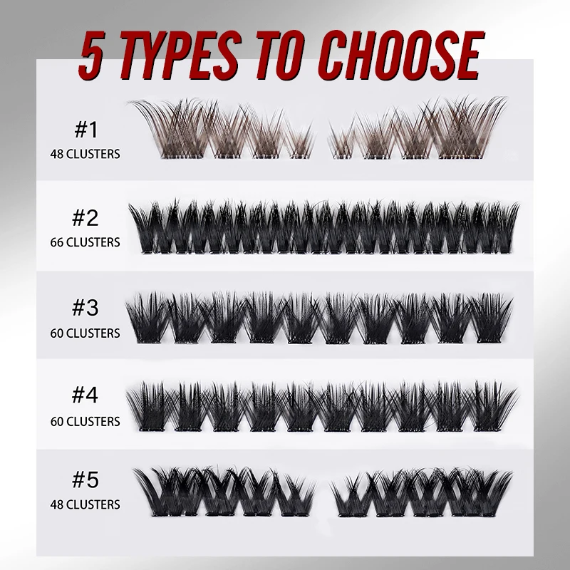 IMAGIC FALSIES ملحقات رمش طبيعية ناعمة سميكة لا حاجة للغراء مجموعات مجعدة مسبقة الربط مجموعة 6 أزواج