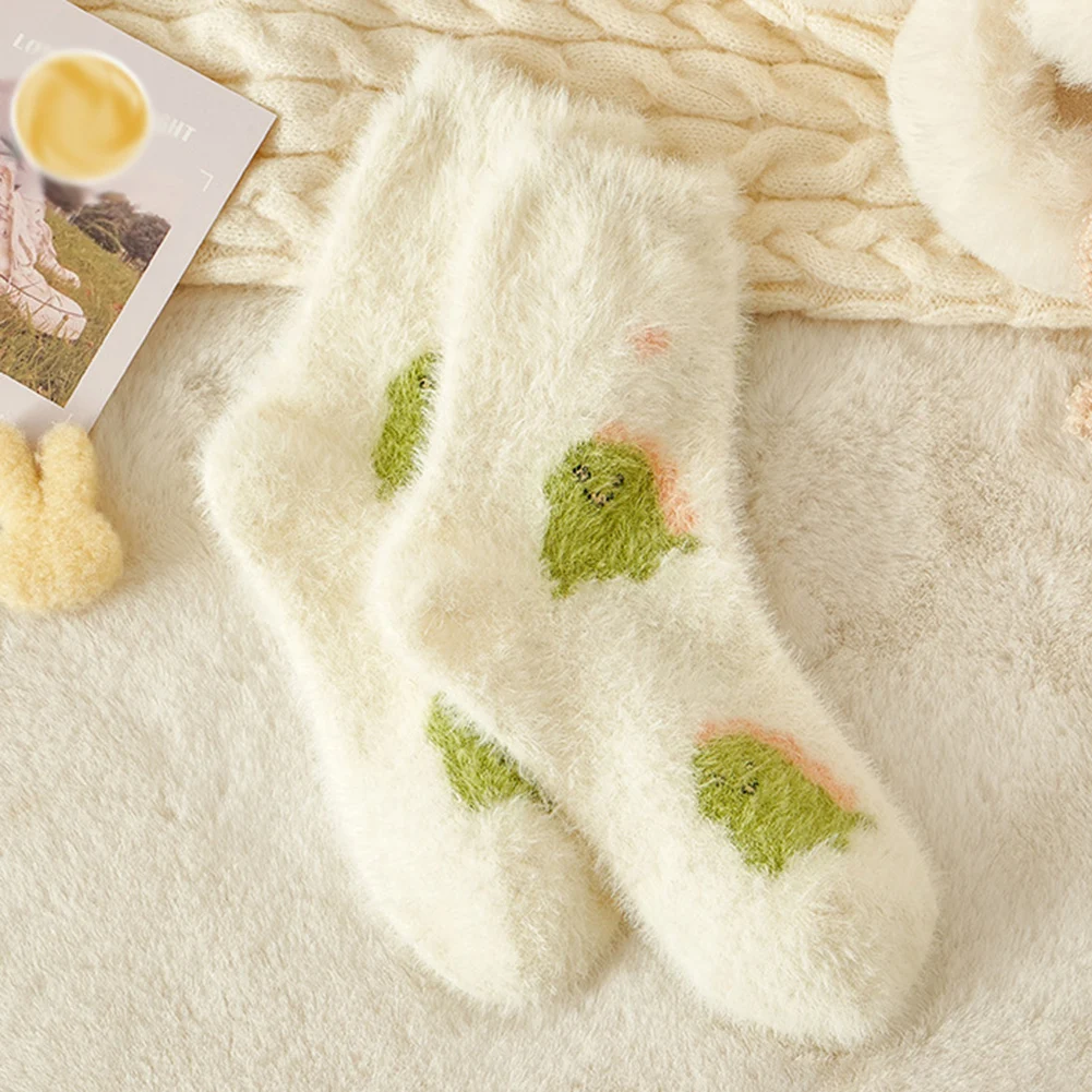 Mink Velvet Sleeping Socks para Vestindo, Soft Sleeping Socks