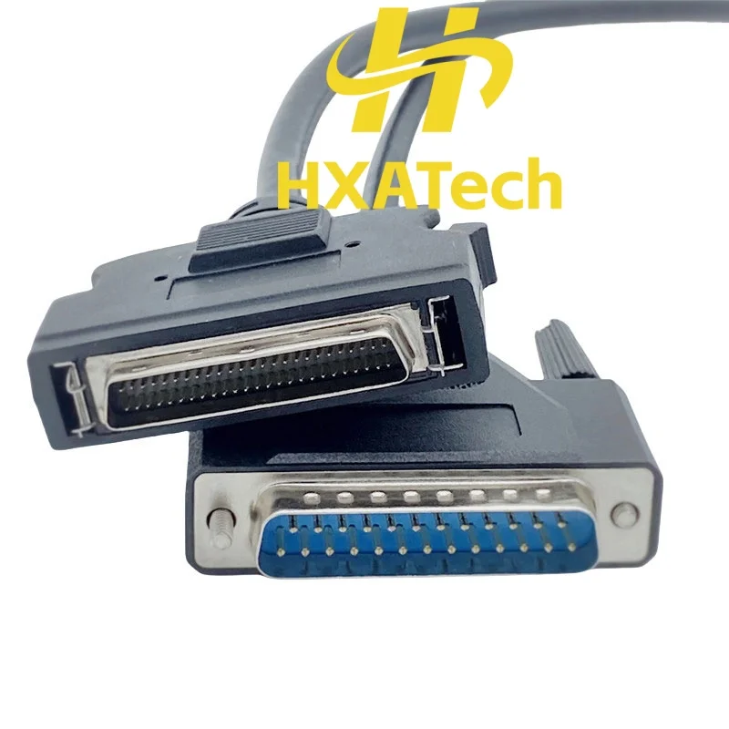 HXATech - High Quality SCSI DB25 Male to HPDB50 Male Power Connector Cable DB 25pin to HPDB 50pin Data Cord 1M 2meter