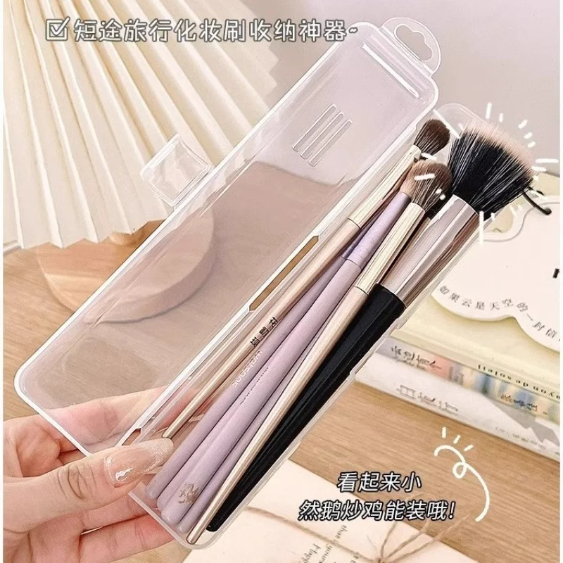 

1pc Makeup Brush Holder Case Cosmetic ToiletryStorage Box Travel Toiletry Tools DustproofOrganizer Sealed Box