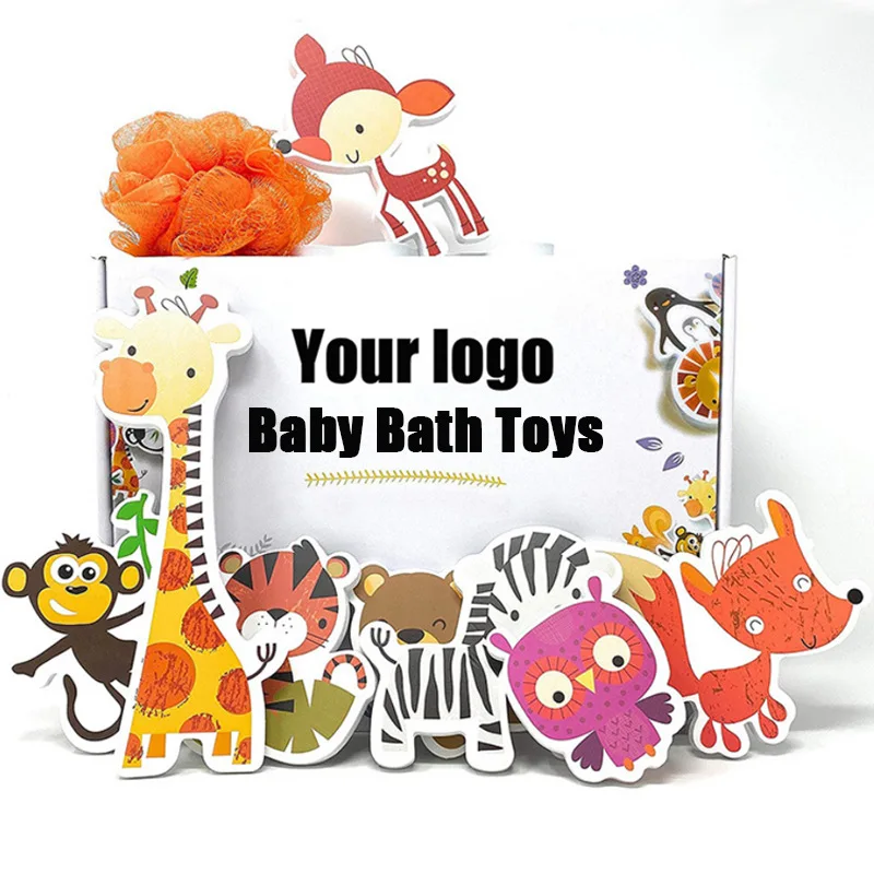Children Bathroom Toy Safety EVA Cognitive Floating Water Toys Educational Baby Bath Toy Animal Set For Kid Boys Girls 1 2 3 4 Y