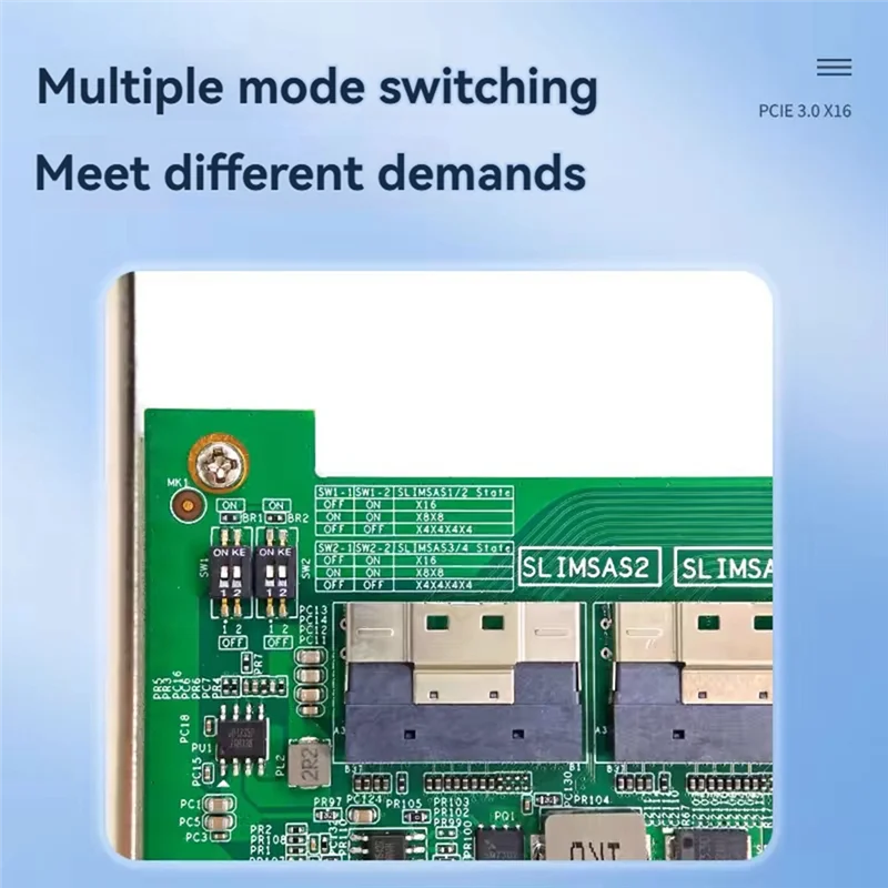 

Top-Pcie 3.0 X16 Expansion Card M.2 NVME SSD Expansion Card PLX8749 Split-Free For Graphics Card M.2 Nvme SSD U.2 Expansion