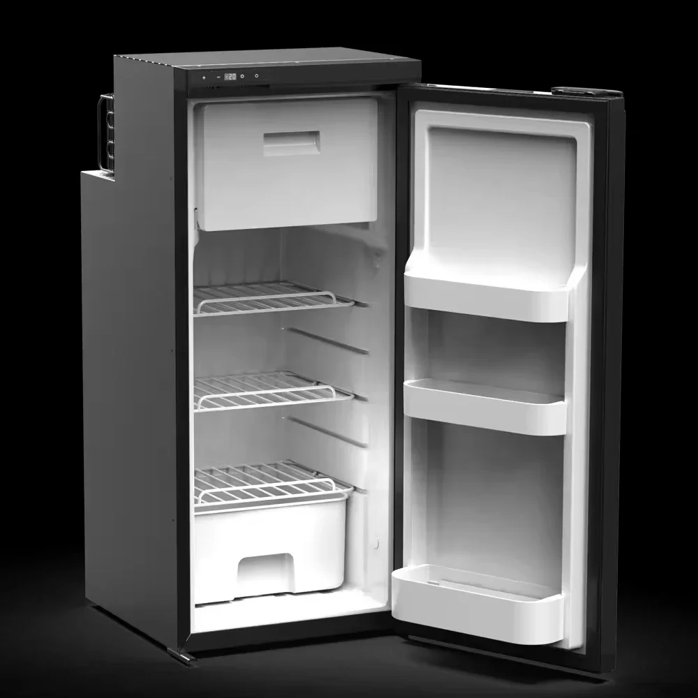 OYLP 12V 24V RV Refrigerator - Vertical Compressor Motor, Portable Car Freezer for Camping, Home & Camper Van Fridge