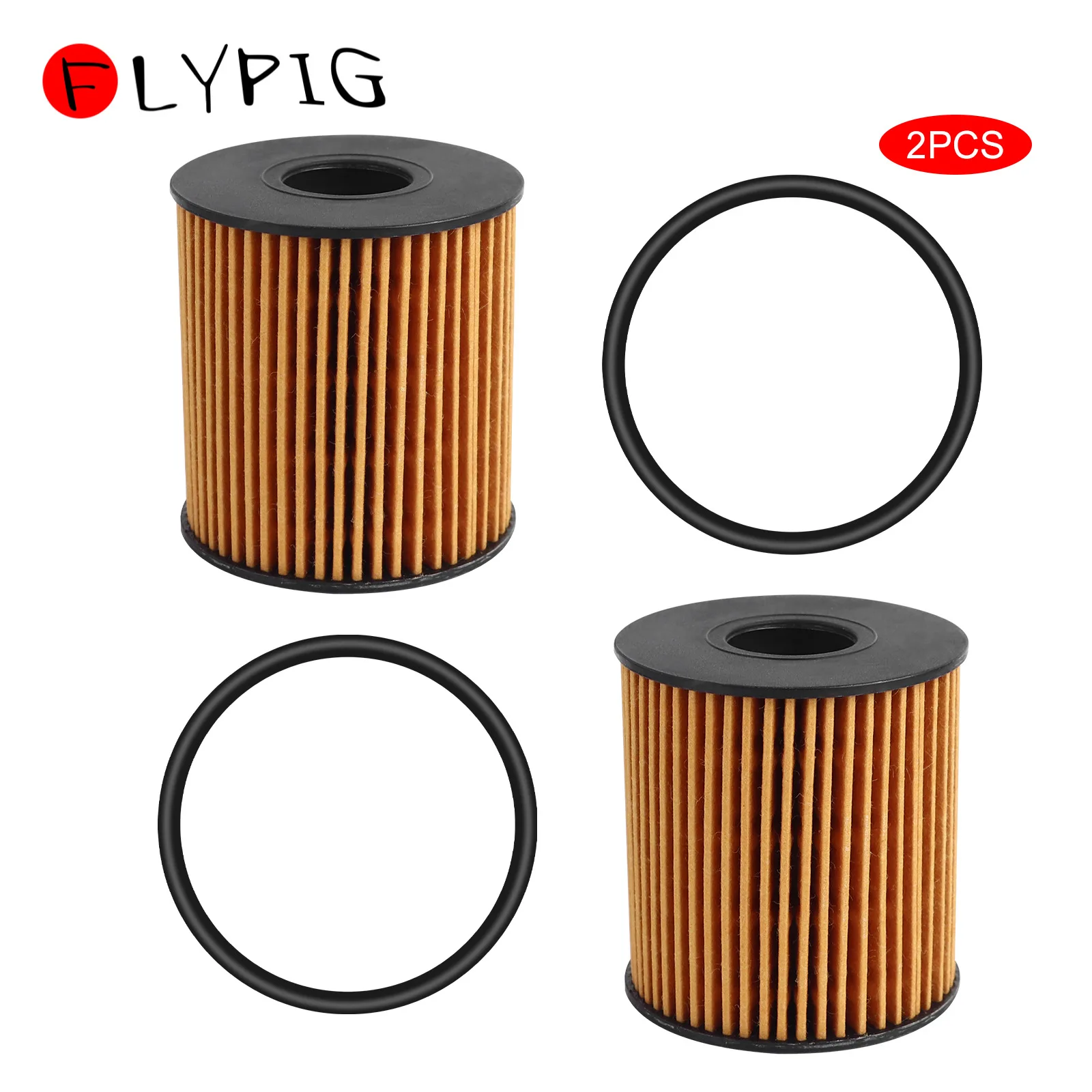 2PCS Oil Filter Fits for MINI Cooper Cooper Countryman Cooper Paceman HU711/5X 11427557012 11427622446