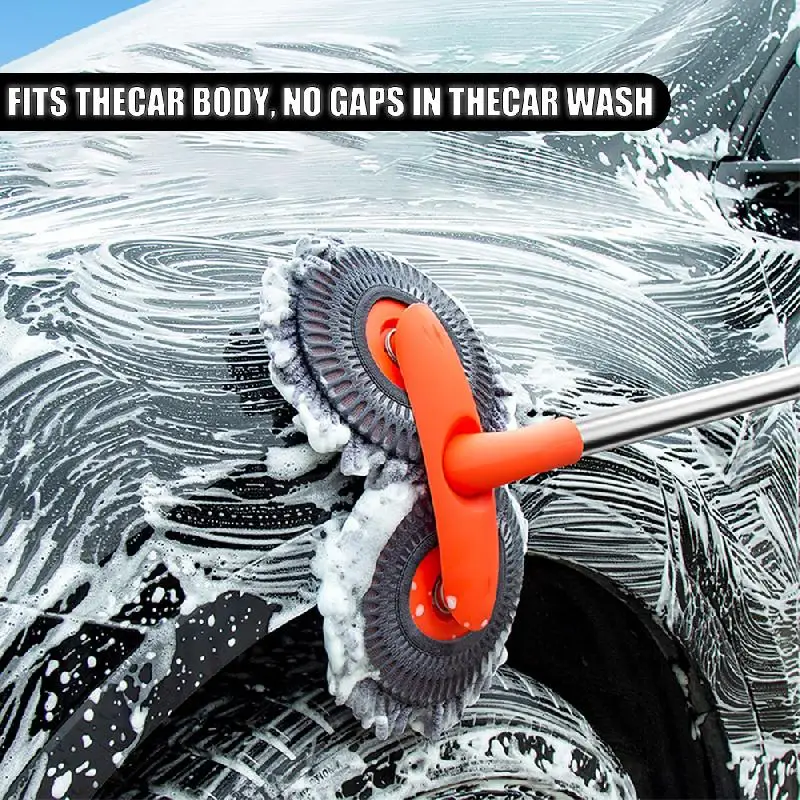 Car Wash Brush Kit Handle Anti-Scratch Car Scrub Brush 360° Rotating Car Cleaning Brush Resistant To Dirt And Easy To Clean