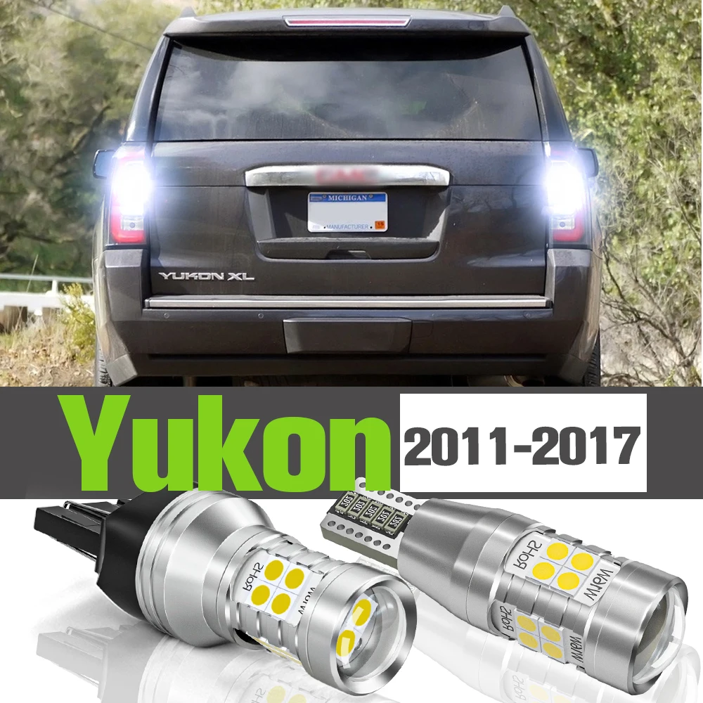 2x LED Reverse Light Accessories Backup Lamp For GMC Yukon 2011-2017 2012 2013 2014 2015 2016