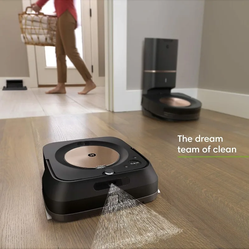 iRobot Roomba s9+ (9550) Robot Vacuum and Braava Jet m6 (6112) Robot Mop Bundle - Wi-Fi Connected, Suitable for Multiple Rooms