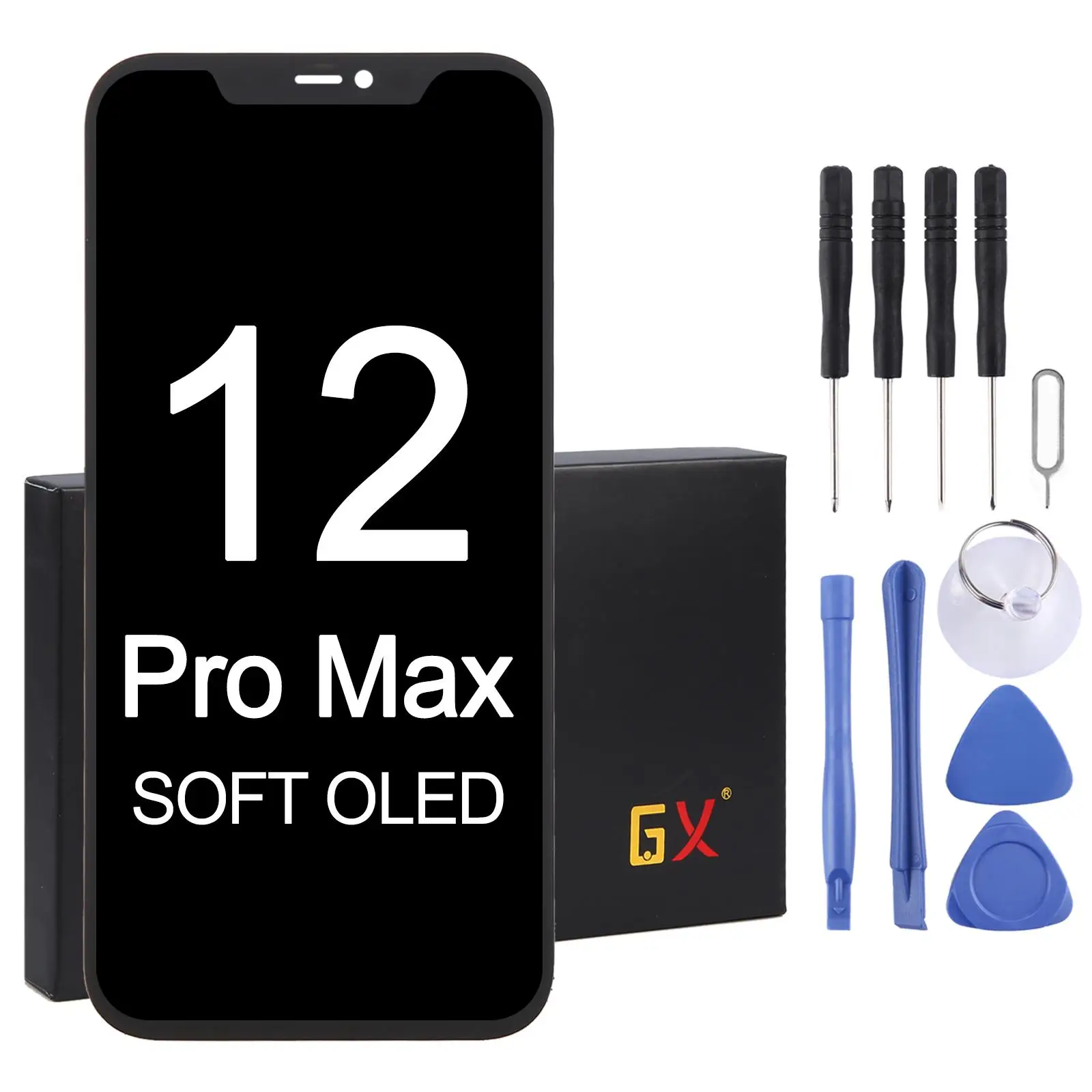 

GX SOFT&HARD OLED Screen Replacement LCD Display for iPhone 12 Pro Max
