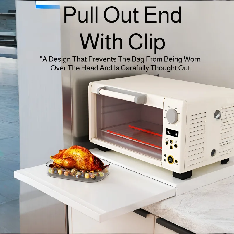 

Kitchen microwave bottom pull-out rack artifact bracket drawer oven push-pull partition pot rack bow