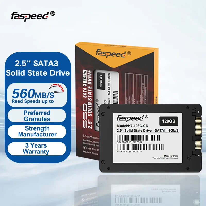 

Faspeed Sata 3 Ssd 1TB 256GB Solid State Drive 512GB 128GB Hdd 2.5 Sata3 PC Desktops Laptop Hard Disk Disc 128 256 512 GB 1 TB