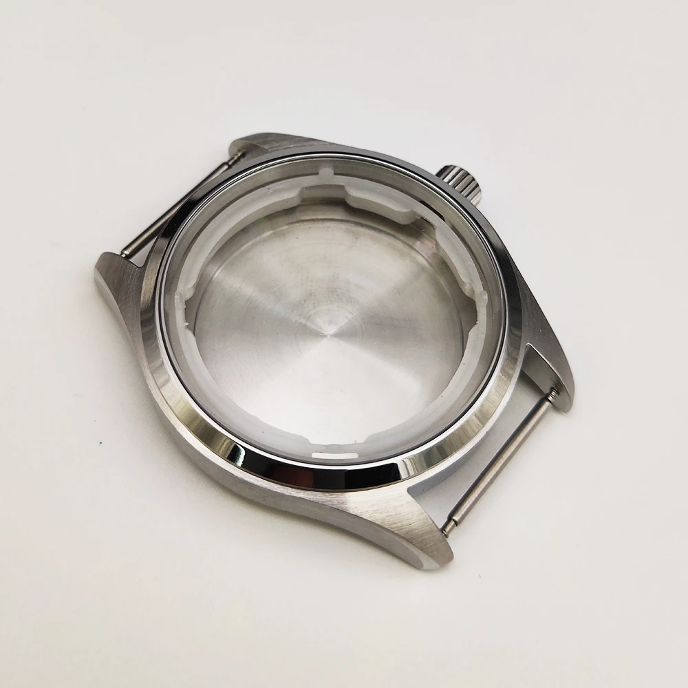 NH35 Case 40mm, Stainless Steel Watch Case Cover for NH35 NH36 4R Movement Watch Shell, Fits 33.5mm Dial, Modification Parts