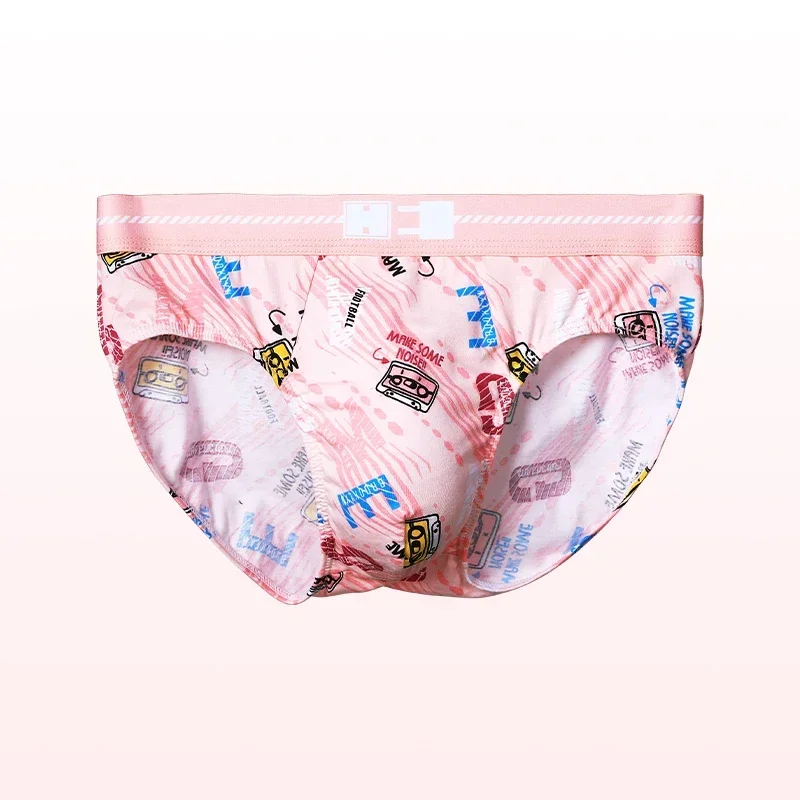 3pcMen's pure cotton antibacterial underpants, men's briefs, cotton, comfortable, personalized printed, breathable, men's sporty