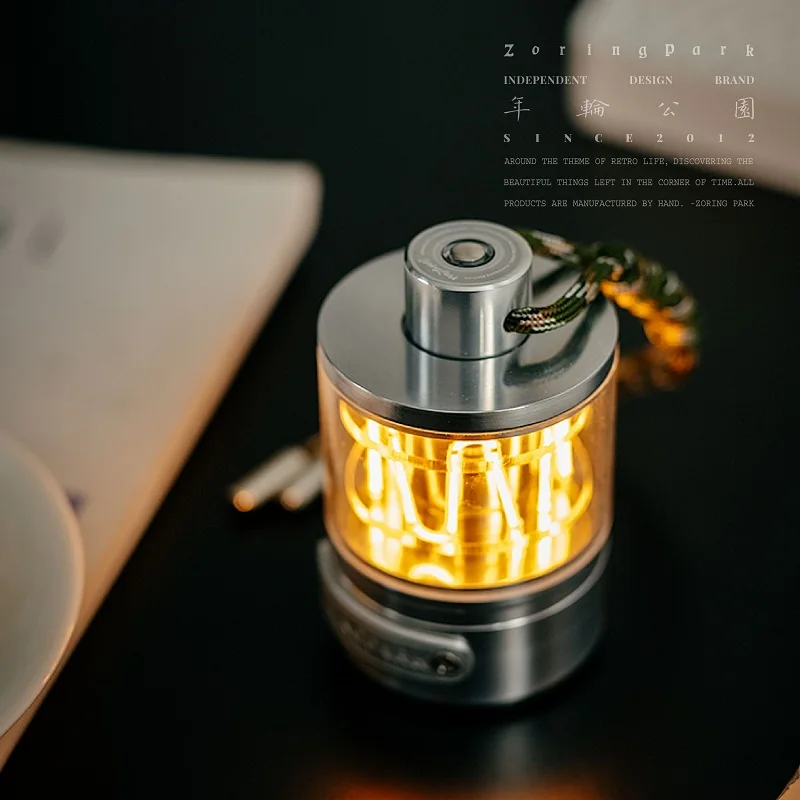 heartbeat weight, outdoor camping decoration atmosphere table lamp creative ornament charging dimming night light