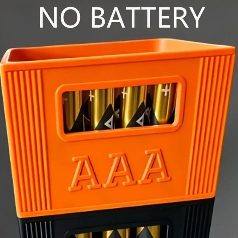3D Printed Battery Organiser Holder Stackable Battery Storage Box Holds 30 3A Or 20 2A Batteries For Home Office Use