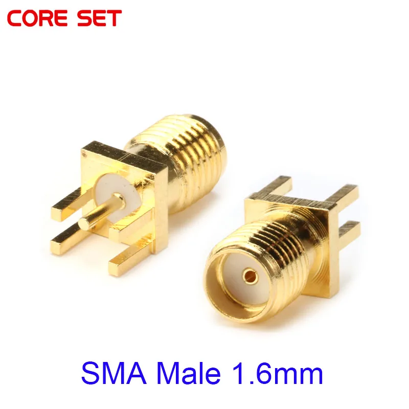 10 sztuk/2 szt. SMA męski rozstaw 1,6 mm PCB końcówka wtykowa 50 omów złącze RF