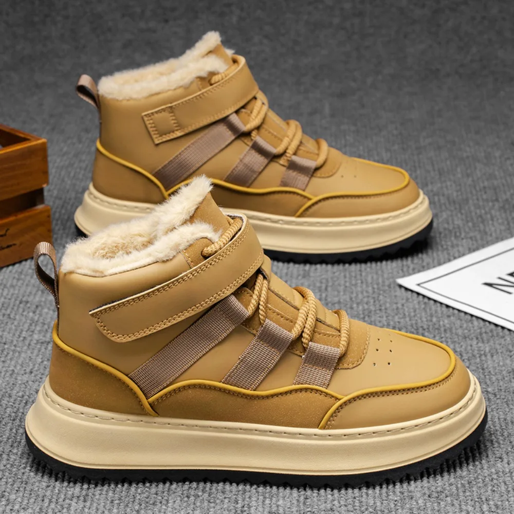 

Мягкая подошва Мягкая поверхность Осень Новая классическая мода Повседневная спортивная ниша Универсальная толстая подошва Модные высокие новые мужские туфли для доски