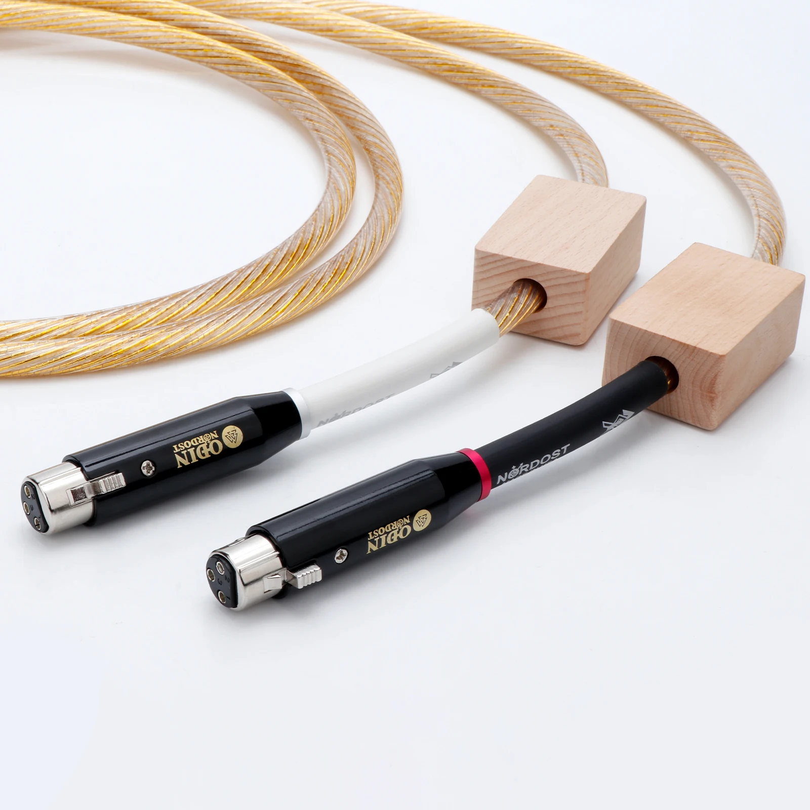 Gold Nordost ODIN 2-audiokabel HIFI XLR naar XLR gebalanceerde lijn Audiofiele kwaliteit Versterker mix mixer Interconnect-draad