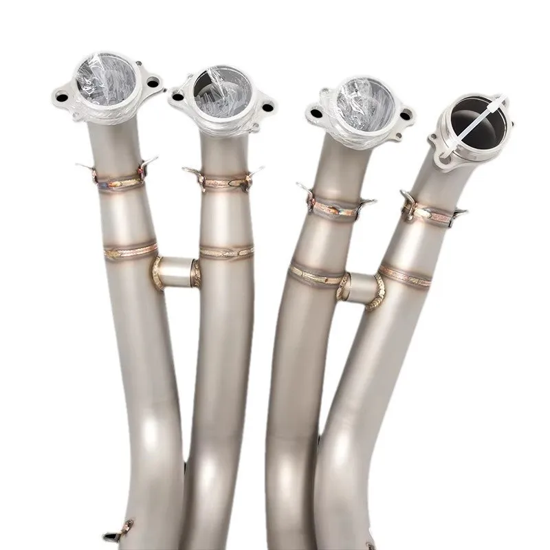 Slip On For BMW S1000RR S1000R 2019 - 2023 Motocycle Exhaust Front Link Pipe Modify Moto Escape Tube Connecting 60mm Muffler