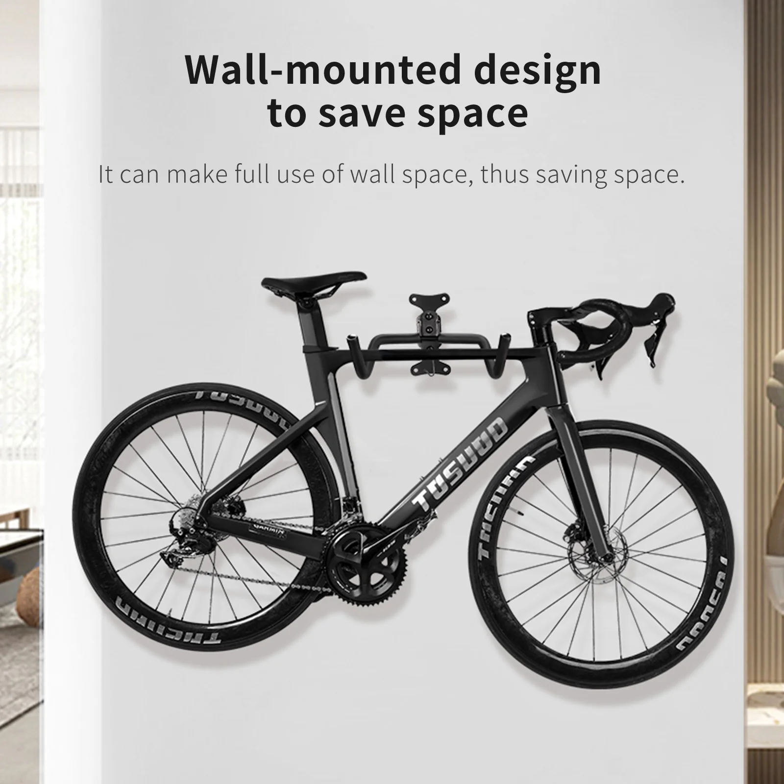 Adjustable Steel Bicycle Wall Rack 2
