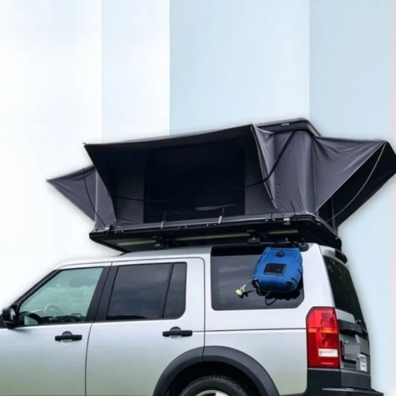 Aluminum hard roof tent, folding car semi-automatic SUV outdoor camping