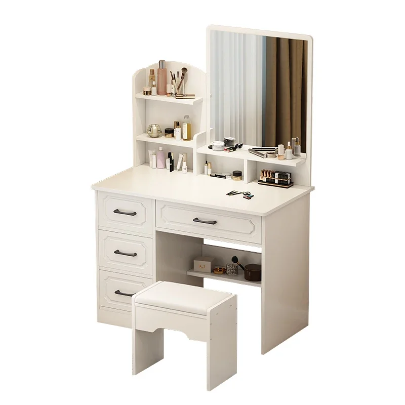 

Nordic European Dressing Table, Bedroom Storage Cabinet, Modern, Simple And High-grade Makeup Table.