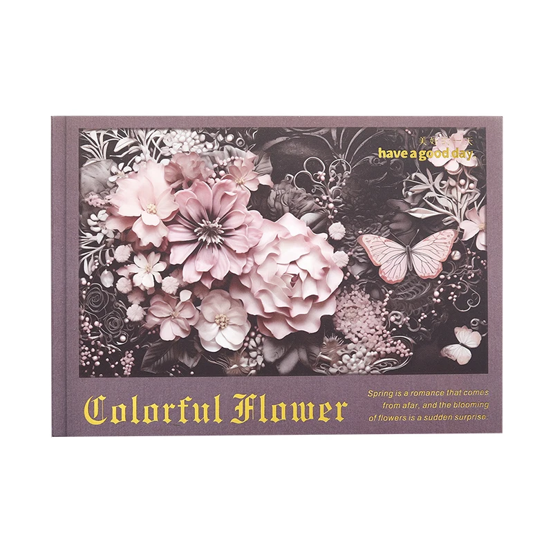 Imagem -06 - Papel Adesivo Decorativo Cute Lovely Flower Language Series Illusion Flower Retro Memo Pad Pcs por Lote