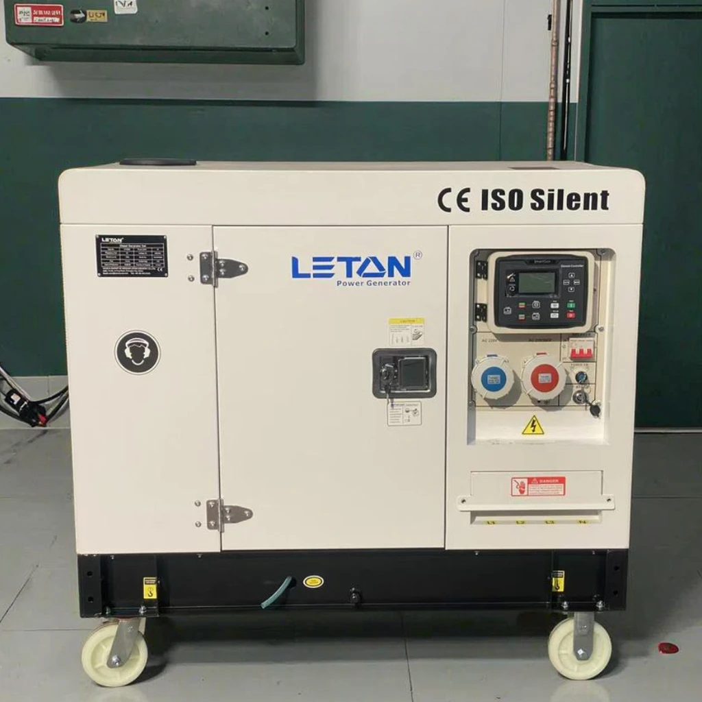 LETON POWER 15kw ultra-quiet 15kW 20kVA diesel generator set portable backup power diesel generator powerful generator